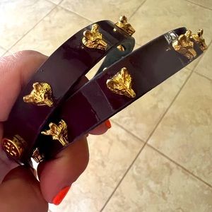 Tory Burch deep purple wrap bracelet